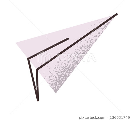 Paper plane creative school sticker Paper plane creative school sticker 136631749