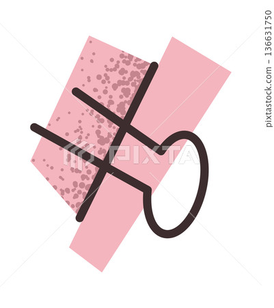 Paper clip sticker binder design 136631750