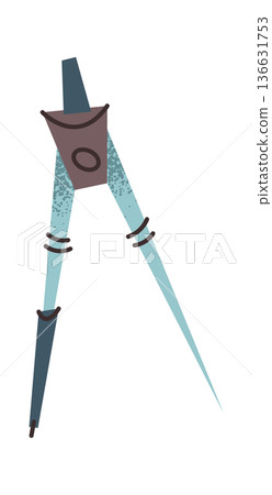 Compass school stationery sticker design Compass school stationery sticker design 136631753