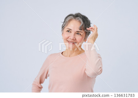 Active senior woman Active senior woman 136631783