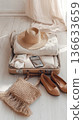 Stylish things for summer travel. Packing essentials, summer fashion 136633659