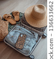 Stylish things for summer travel. Packing essentials, summer fashion 136633662