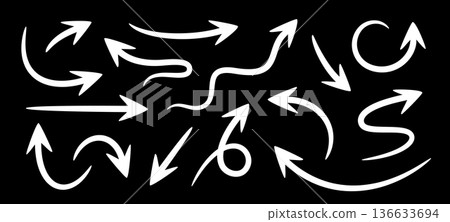 Arrow set collection, symbols, graphic Arrow set collection, symbols, graphic 136633694