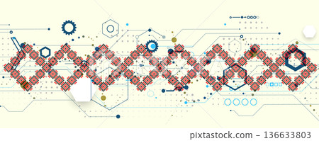 Ukrainian DNA technology circuit background advances genomic research frontiers Ukrainian DNA technology circuit background advances genomic research frontiers 136633803