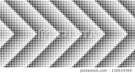 Dynamic arrow pattern with halftone dots and gradient effects creates modern digital background. Bold directional graphics with geometric arrows guide motion forward. Dynamic arrow pattern with halftone dots and gradient effects creates modern digital background. Bold directional graphics with geometric arrows guide motion forward. 136634564