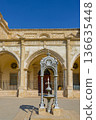 Ornate cast-iron memorial before Saint Joseph Maronite Church in Larnaca, Cyprus 136635448