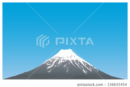 藍天和富士山 藍天和富士山 136635454