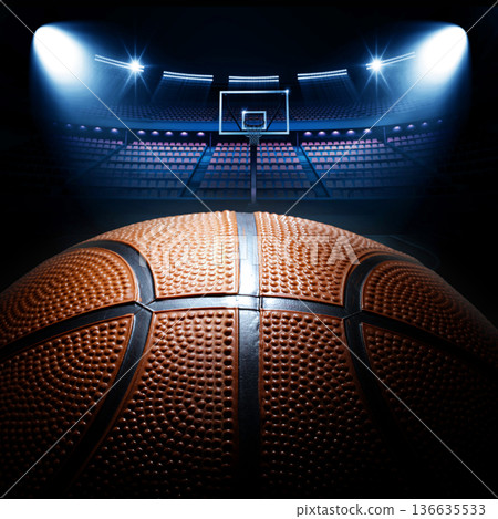 basketball, ball, seats 136635533