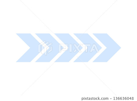 Large blue arrow. Vector illustration. Large blue arrow. Vector illustration. 136636048