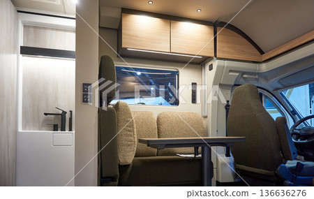 Interior of a camper van Interior of a camper van 136636276