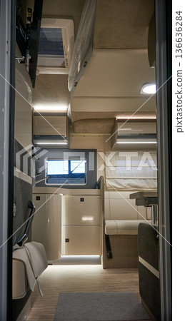 Interior of a camper van Interior of a camper van 136636284