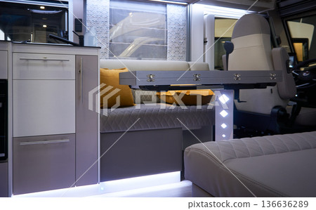 Interior of a camper van Interior of a camper van 136636289