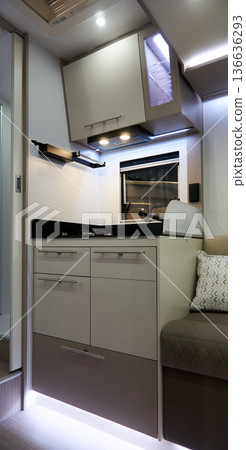 Interior of a camper van Interior of a camper van 136636293