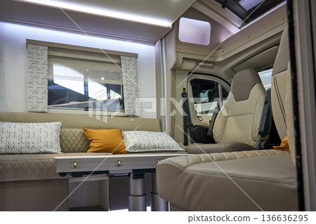 Interior of a camper van Interior of a camper van 136636295