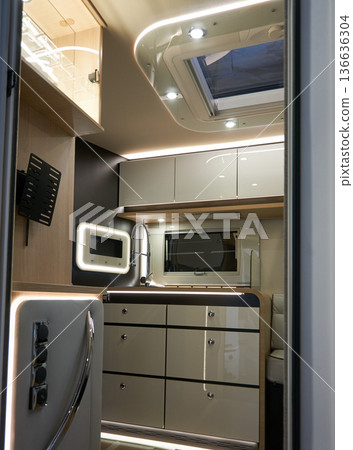 Interior of a camper van Interior of a camper van 136636304
