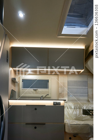 Interior of a camper van Interior of a camper van 136636308
