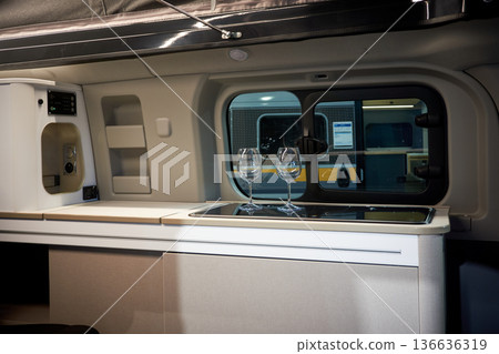 Interior of a camper van Interior of a camper van 136636319