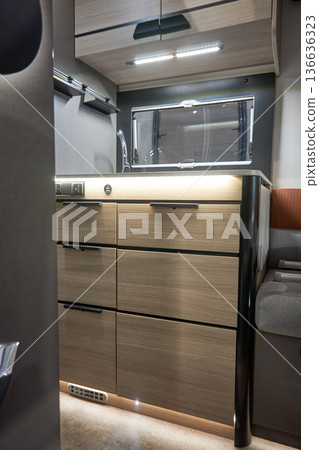 Interior of a camper van Interior of a camper van 136636323