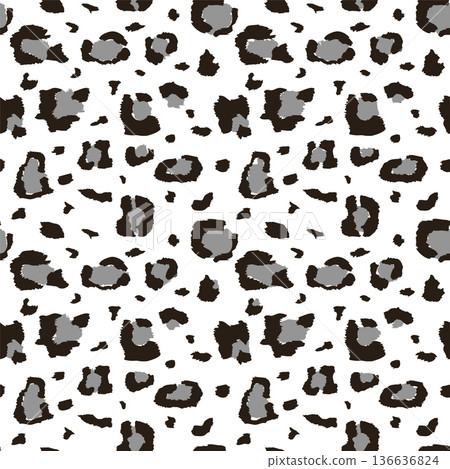 Leopard seamless pattern. Fashion jaguar animal fabric Leopard seamless pattern. Fashion jaguar animal fabric 136636824