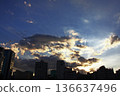 Sunset sky in Sao Paulo, Brazil 136637496