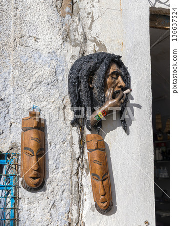 Hammamet, Tunisia - Dec 29, 2025: Timeless Echoes in the Winter Medina Hammamet, Tunisia - Dec 29, 2025: Timeless Echoes in the Winter Medina 136637524
