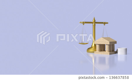 Banking Law and Financial Justice Concept 3d render. Banking Law and Financial Justice Concept 3d render. 136637858