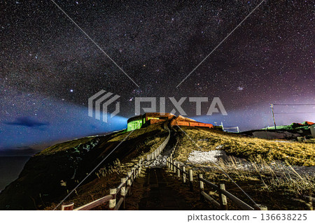 Cape Erimo, Wind House, and the Milky Way under the starry sky (Hokkaido) Cape Erimo, Wind House, and the Milky Way under the starry sky (Hokkaido) 136638225