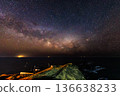 Cape Erimo under the Milky Way – Starry night over 136638233