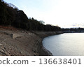 [Kanagawa Prefecture] Former National Route 413 emerges from the bottom of Lake Tsukui for the first time in decades due to a record drought 136638401