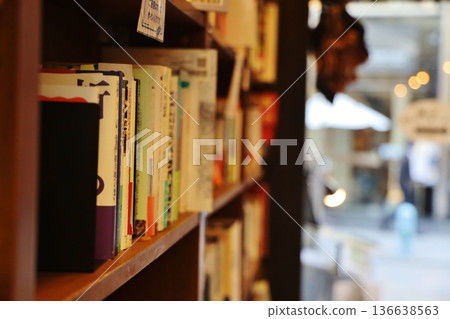 Bookshelf at Jimbocho Kyodo Bookstore 136638563