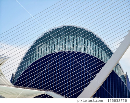 Contemporary Architectural Marvel Highlighting Layered Reflections And Sweeping Curves In City Landscapes Contemporary Architectural Marvel Highlighting Layered Reflections And Sweeping Curves In City Landscapes 136638756