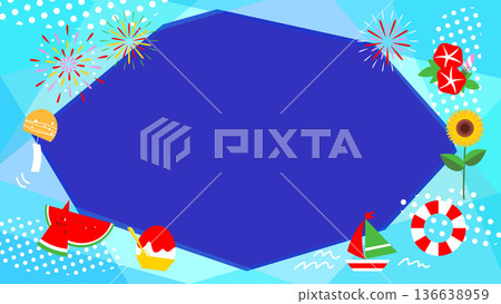 Refreshing summer wallpaper illustrations for web screens Refreshing summer wallpaper illustrations for web screens 136638959