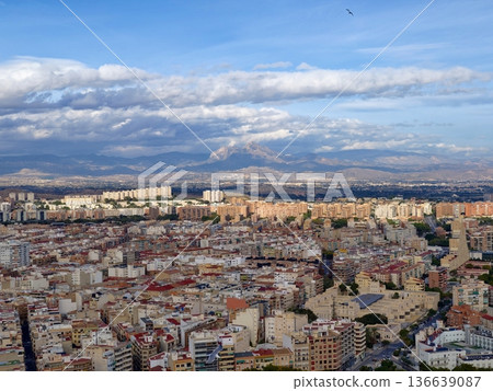 Lively Urban Panorama Showcasing Shortlived Rainbow Arch Pelting Over Buildings With Changing Illumination Lively Urban Panorama Showcasing Shortlived Rainbow Arch Pelting Over Buildings With Changing Illumination 136639087