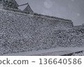 Snow scene at Sasayama Castle 136640586