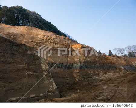 Satoyama destroyed by soil collection Satoyama destroyed by soil collection 136640648