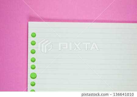 line paper texture on pink background, blank sheet notebook line paper texture on pink background, blank sheet notebook 136641010