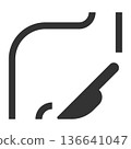 胃腸外科手術圖示（簡潔線條畫，單色） 136641047