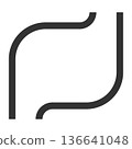 胃腸病學胃圖示（簡潔線條畫，單色） 136641048