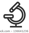 病理圖示（簡潔線條畫，單色） 136641236