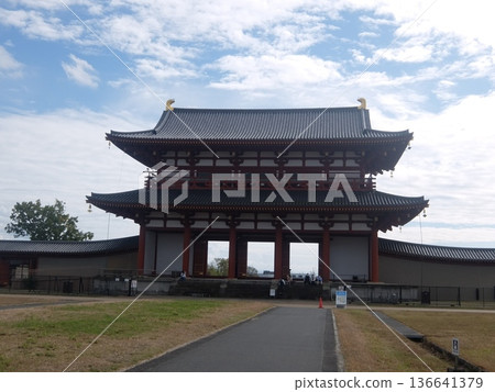 [Nara] Heijo Palace Ruins, Suzaku Gate 136641379