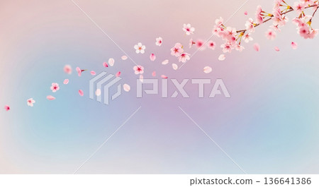 春日景象：輕盈的光線，飄動的花瓣 136641386