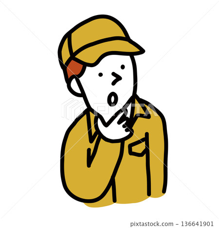 技術工人頭像 專業插畫頭像 136641901