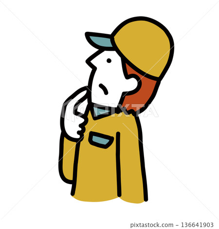 技術工人頭像 專業插畫頭像 136641903