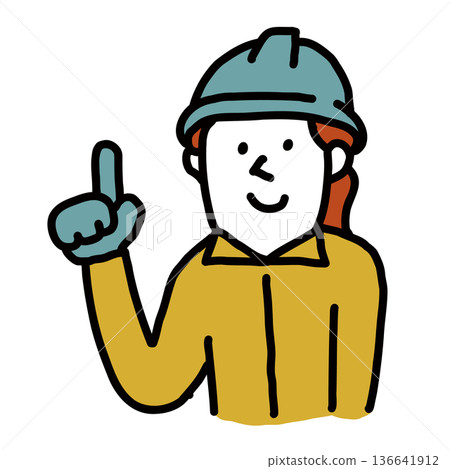 技術工人頭像 專業插畫頭像 技術工人頭像 專業插畫頭像 136641912