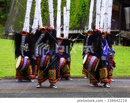 Iwate Prefecture Folk Performing Arts Performance Deer Dance Iwate Prefecture Folk Performing Arts Performance Deer Dance 136642210