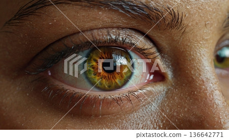 不同種族的人們眼中映照出豐富多彩的情感和光影，構成了一幅幅生動的肖像瞬間。 136642771