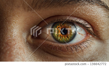 不同種族的人們眼中映照出豐富多彩的情感和光影，構成了一幅幅生動的肖像瞬間。 136642772