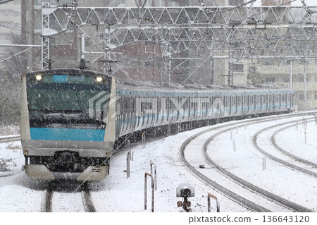 【JK】京濱東北線E233系列車冬季行駛 【JK】京濱東北線E233系列車冬季行駛 136643120