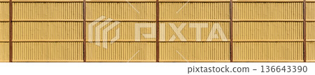棕色日式竹籬笆 136643390