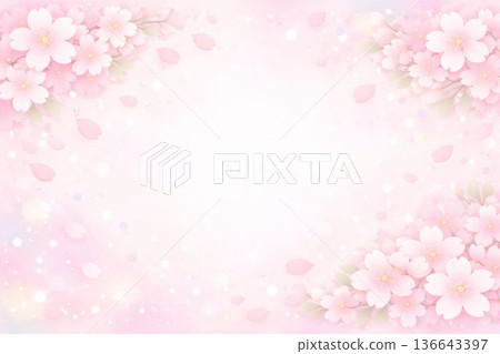 盛開的櫻花背景圖 136643397